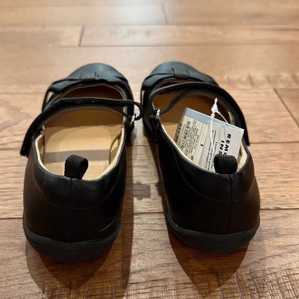 Cat & Jack Girls Black Ballet Flats - NWT - Size 1 - Grow With You
